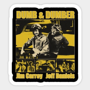 dumb and dumber grunge Sticker